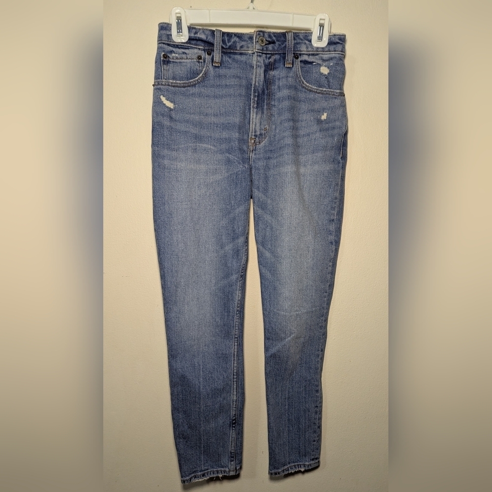 Abercrombie & Fitch The Skinny High Rise Jeans Blue Curve Love Womens Size 25 0S